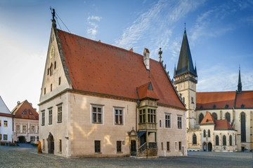 Fototapeta na wymiar Old town hall, Bardejov, Slovakia