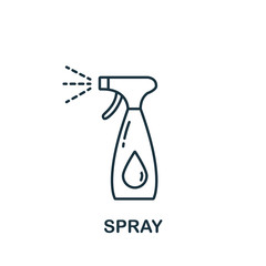 Spray icon from barber shop collection. Simple line element Spray symbol for templates, web design and infographics