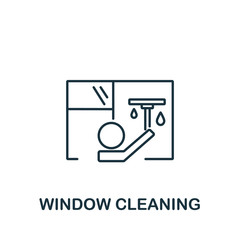 Window Cleaning icon from cleaning collection. Simple line element Window Cleaning symbol for templates, web design and infographics