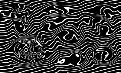 Black and White Abstract, Artistic Pattern. Monochrome Background with the lines, vawes, twirls....
