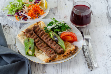 Turkish Traditional Adana Kebap