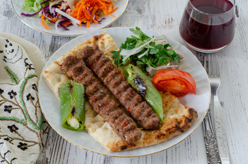 Turkish Traditional Adana Kebap