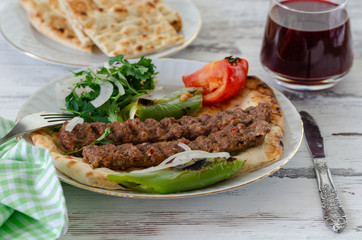 Turkish Traditional Adana Kebap