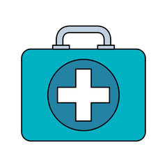 first aid kit isolated icon vector illustration design