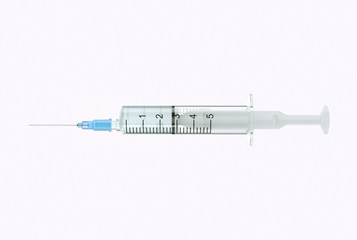 syringe isolated on white background