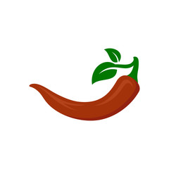 Spicy red chilli vector icon design