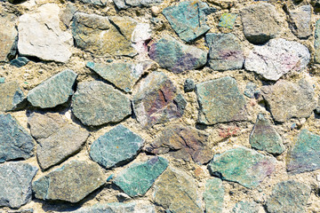 Background of stone wall. The texture and surface of the stone