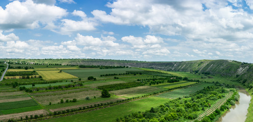 Fototapeta na wymiar Beautiful panoramic view of Old Orhei, Republic of Moldova