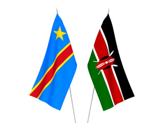 Democratic Republic of the Congo and Kenya flags