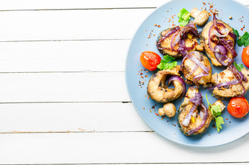 Piece of grilled fish