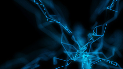 Technology modern dynamic plasma energy futuristic virtual technology background,  digitally generated image. 3D illustration