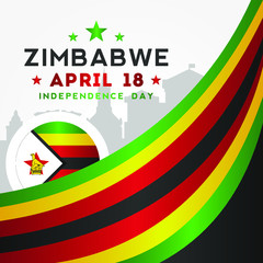 Zimbabwe Independence Day Vector Design