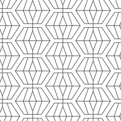 Retro geometric seamless pattern