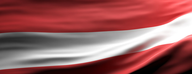 Austia national flag waving texture background. 3d illustration