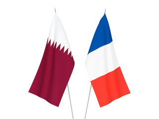 France and Qatar flags