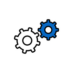 vector illustration of setting vector icon