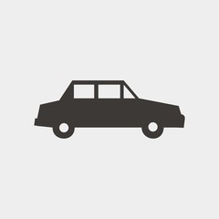 car sedan icon vector illustration and symbol for website and graphic design