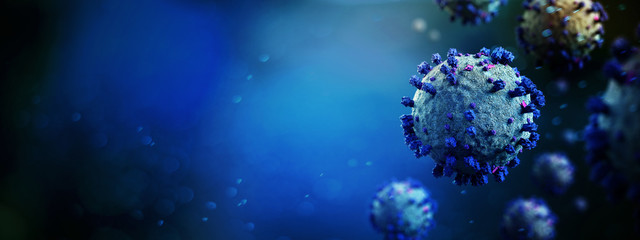 Coronavirus Covid-19 background - 3d rendering