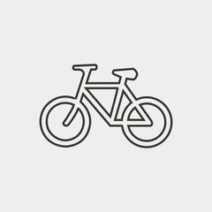 cycling bicycle icon vector illustration and symbol for website and graphic design