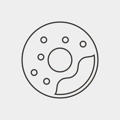 doughnut icon vector illustration and symbol for website and graphic design