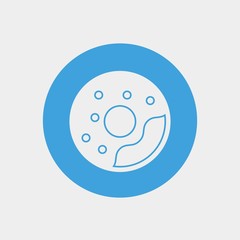 doughnut icon vector illustration and symbol for website and graphic design