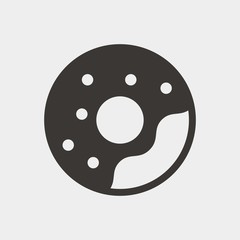 doughnut icon vector illustration and symbol for website and graphic design