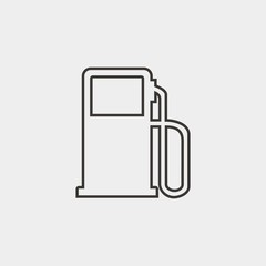 gas station icon vector illustration and symbol for website and graphic design