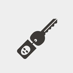 hacker access key icon vector illustration and symbol for website and graphic design
