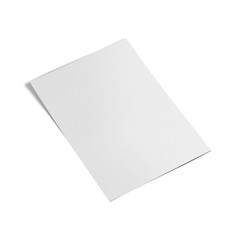Blank white paper mockup template on isolated white background, 3d  illustration