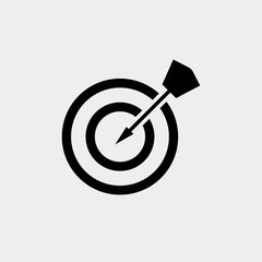 target aim icon vector illustration and symbol for website and graphic design
