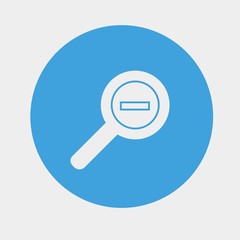 zoom out resize icon vector illustration and symbol for website and graphic design