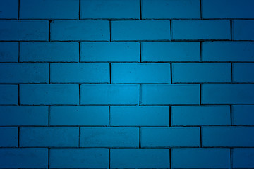 blue brick wall textured background