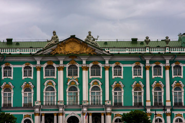 Beautiful facade of the old royal palace