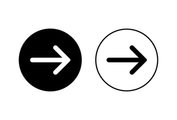 Arrow icons set on white background. Arrow symbol. Arrow vector icon