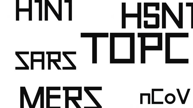 abbreviation of viruses tipographic motion of letters