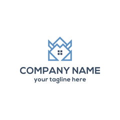 logo design letter M shapes the house. logo vector