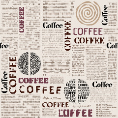 Fototapety  Kawa. Abstrakcyjny wzór kawy. Jednolity obraz