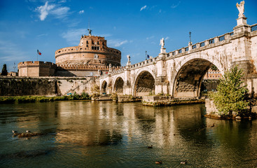 Fototapeta na wymiar Castel Sant'Angelo, Rome.