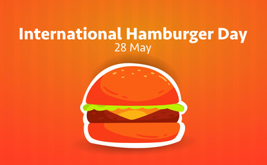 International Burger Day Vector Illustration. Suitable for greeting card, poster and banner.