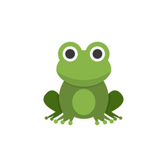 Frog. Flat color icon. Animal vector illustration - 332862122