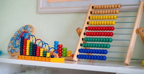 colorful abacus children and learning mathematics