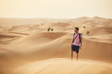 Fototapeta na wymiar Adventure in desert
