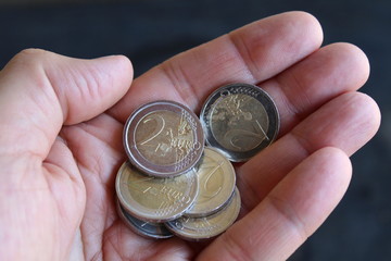 Monete in euro - ricchezza