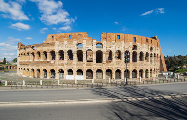  Following the coronavirus outbreak, the italian Government has decided for a massive curfew, leaving even the Old Town, usually crowded, completely deserted. Here in particular the Colosseum