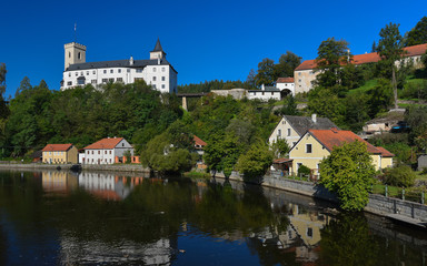 Fototapeta na wymiar Rozenberg nad Vltavou, Czech Republic.