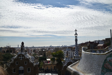 Fototapeta na wymiar Park Guell Gaudi