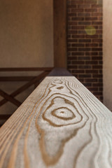 Naklejka premium Texture and texture of wood. Bar. Larch.