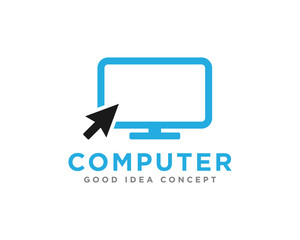 Computer Technology Logo Icon Design Vector