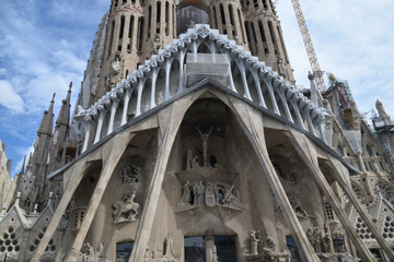 Fototapeta na wymiar Sagrada Familia Gaudi
