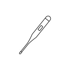 Obraz premium digital thermometer on white background